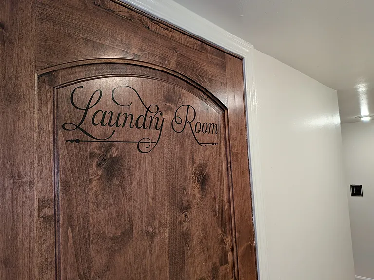 Laundry Room located on the Garden Level with Samsung washer and dryer
