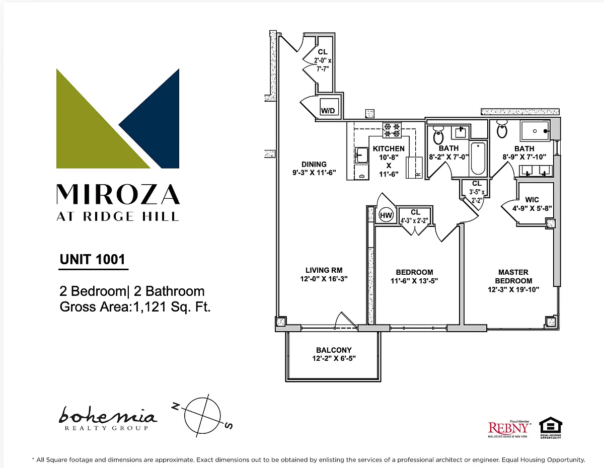 Floor plan 2br 01 Line