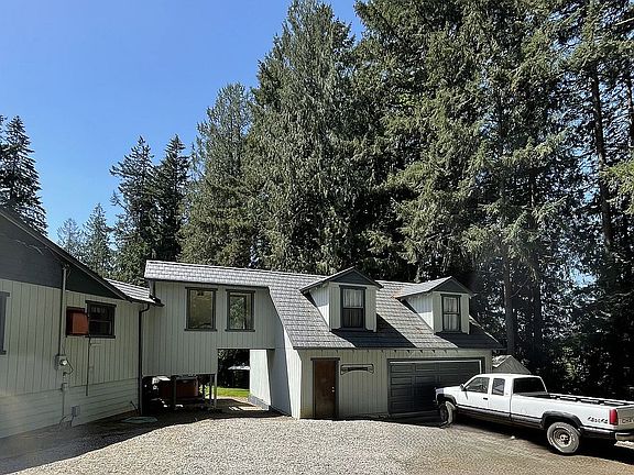 garage with family rm. above
