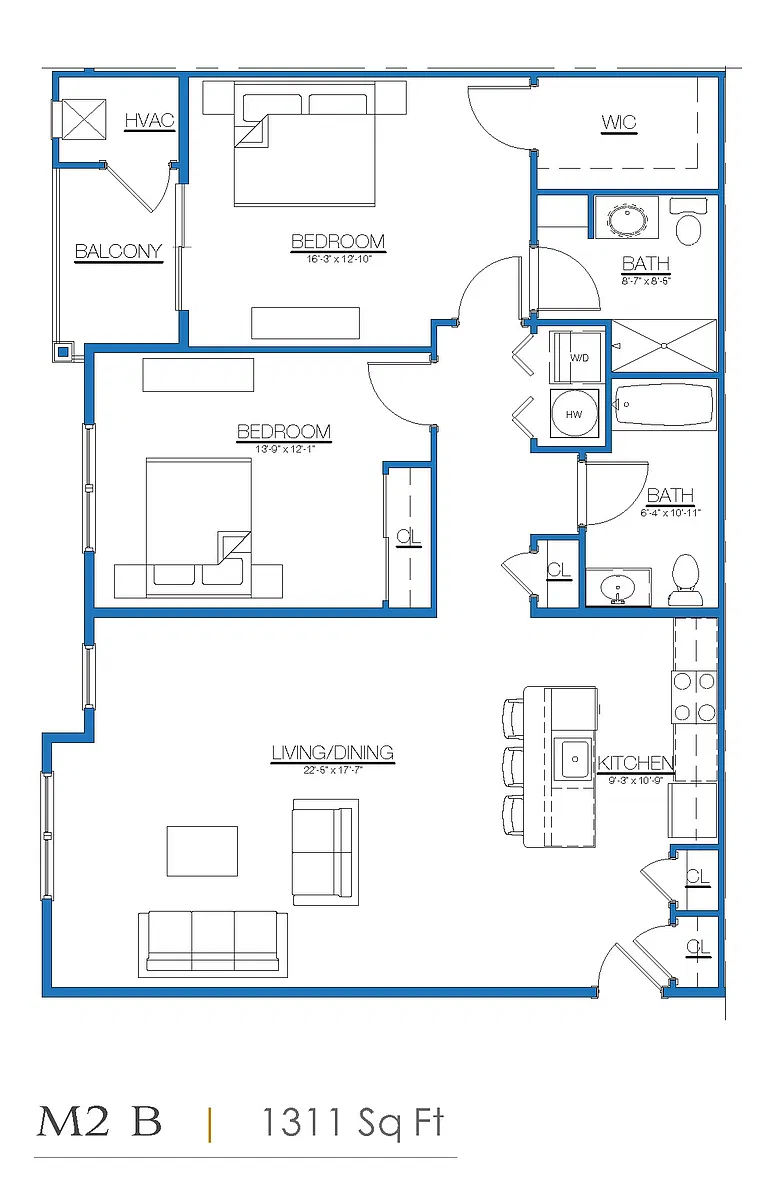 Floor plan M2B
