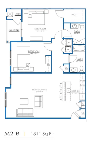 Floor plan M2B