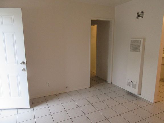 Front door and living room