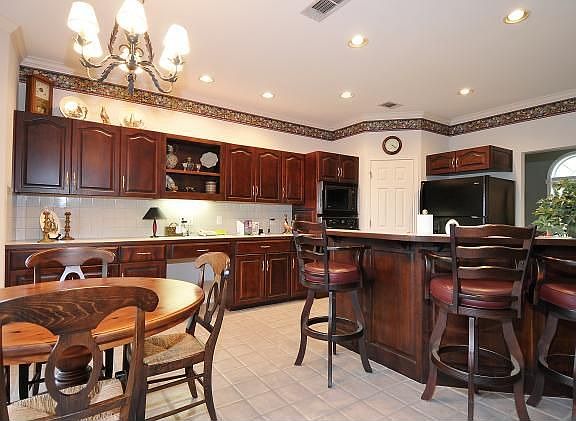 This lovely classic home has a big open kitchen 
