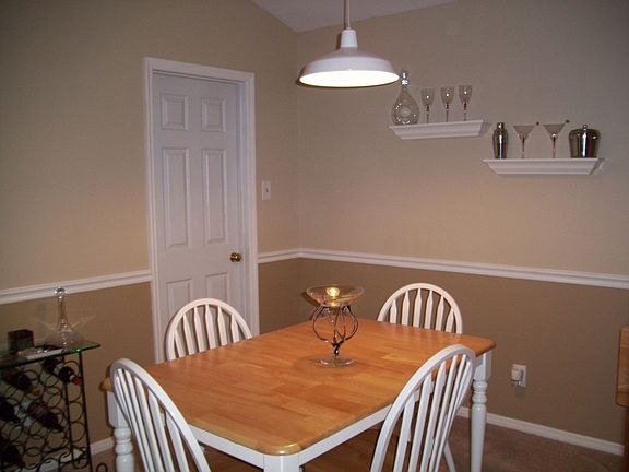 Dining room with walk-in pantry