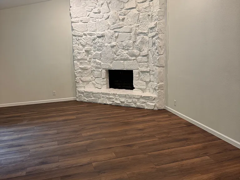 Living room with gas fireplace
