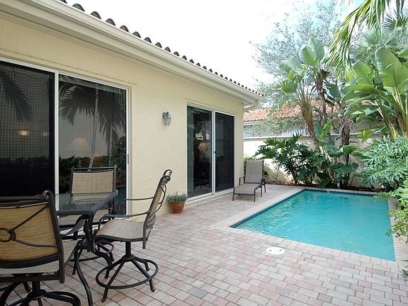 Pool area & backyard