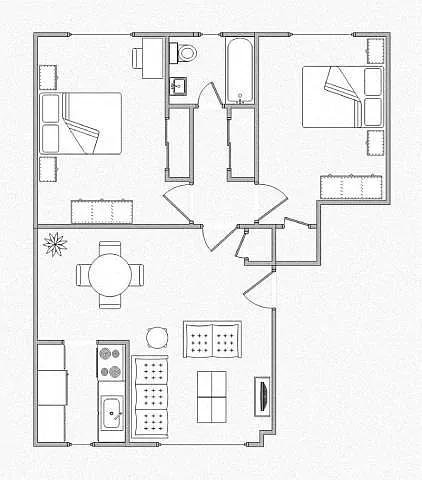 Floor plan 2 Bedroom