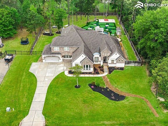 Aerial view of grand estate