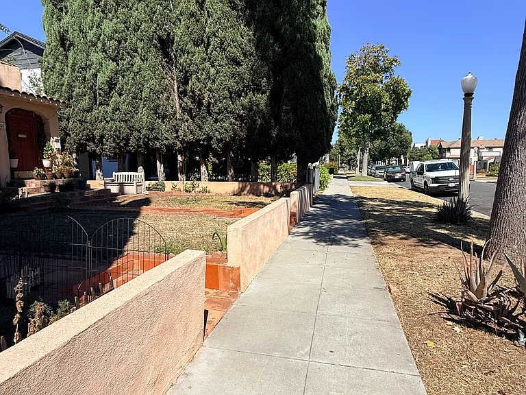 sidewalk in the front