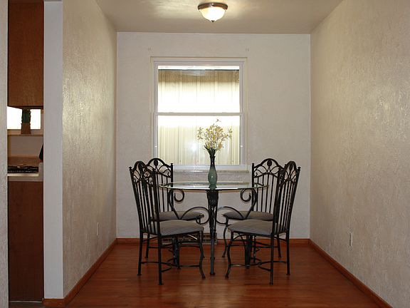 Separate dining space