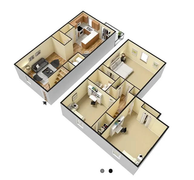 Floor plan 3 Bed 1.5 Bath Renovated W/D Connection