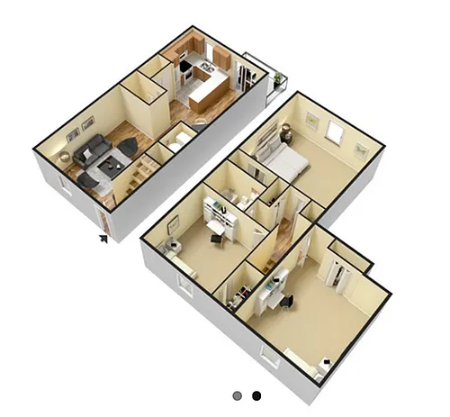 Floor plan 3 Bed 1.5 Bath Renovated W/D Connection