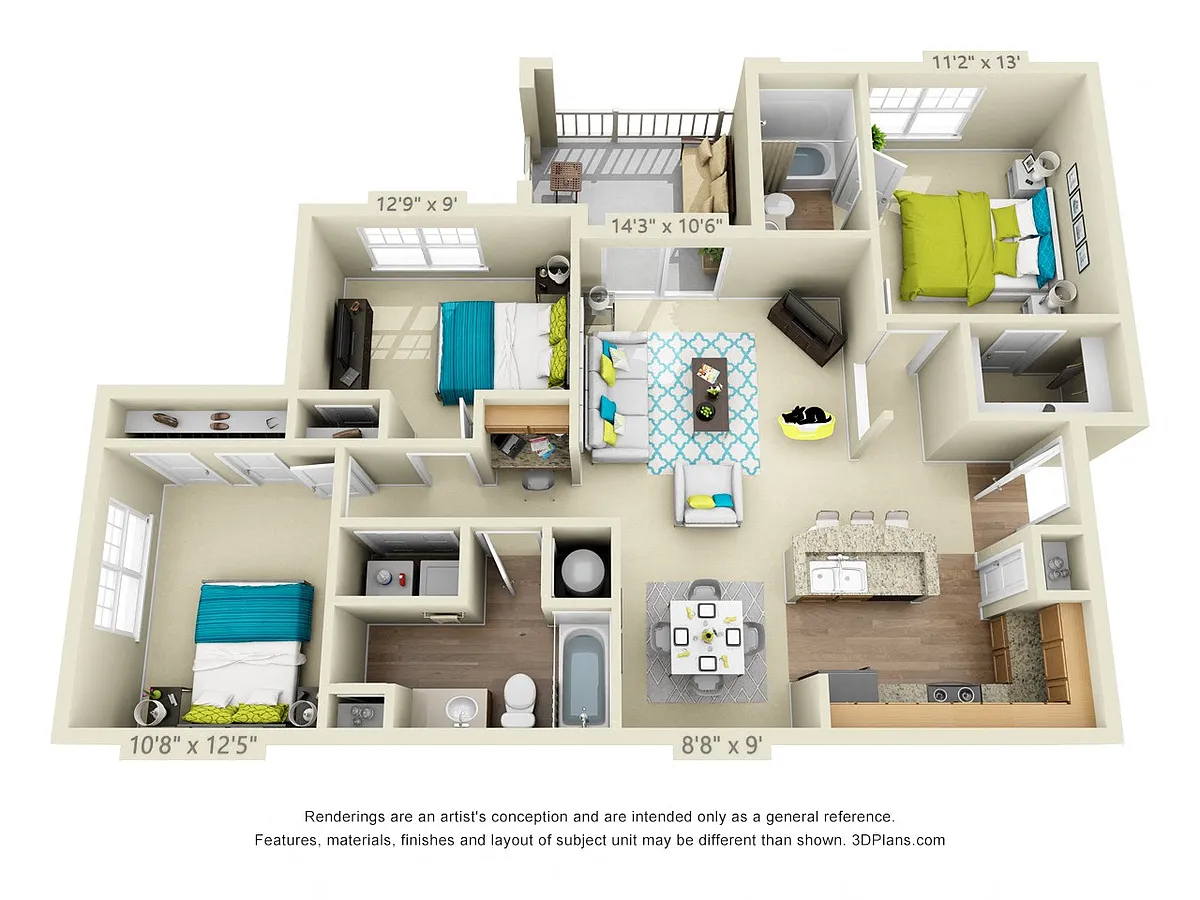 Floor plan The Station P Renovated