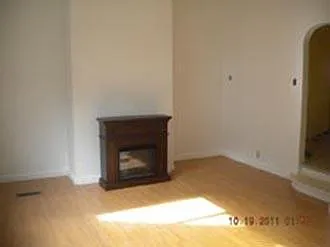 Electric fireplace for ambient mood when the heat is turned off, or convection heat if needed.