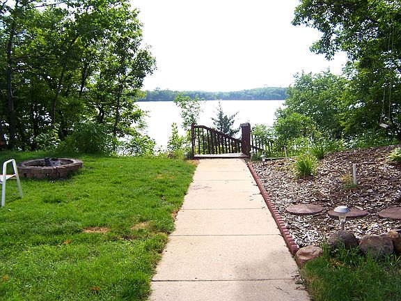 view from lower patio