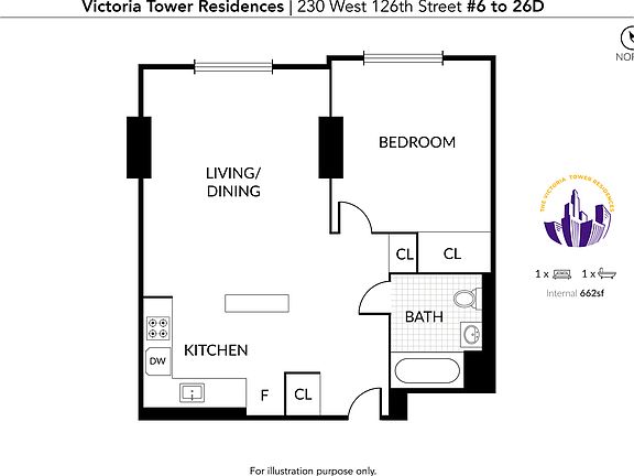 2nd image of 230 W 126th St #21D