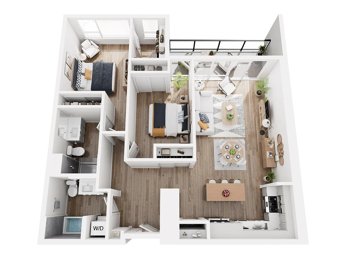 Floor plan 2x2 Penthouse C