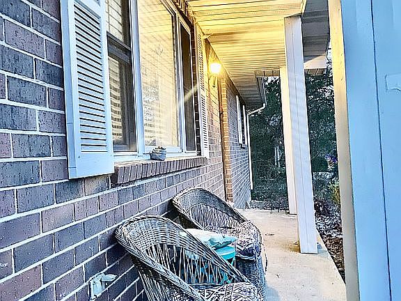 Covered front porch