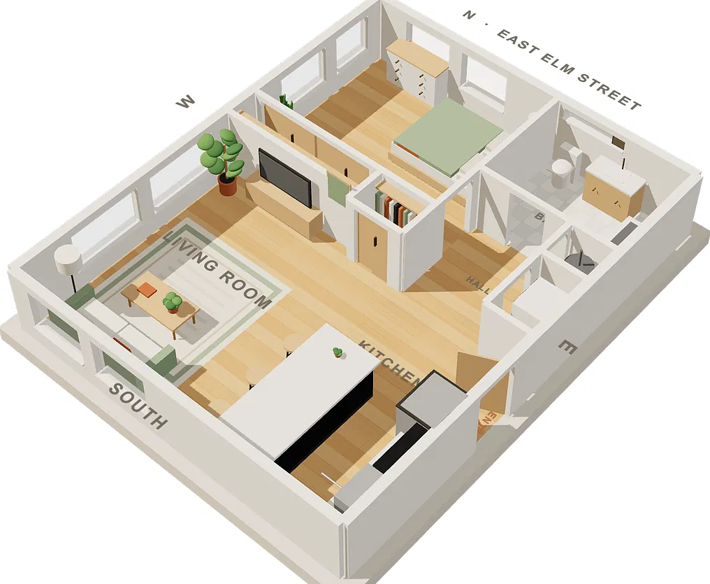 New construction Urbana 1 Bedroom's — Photo 3