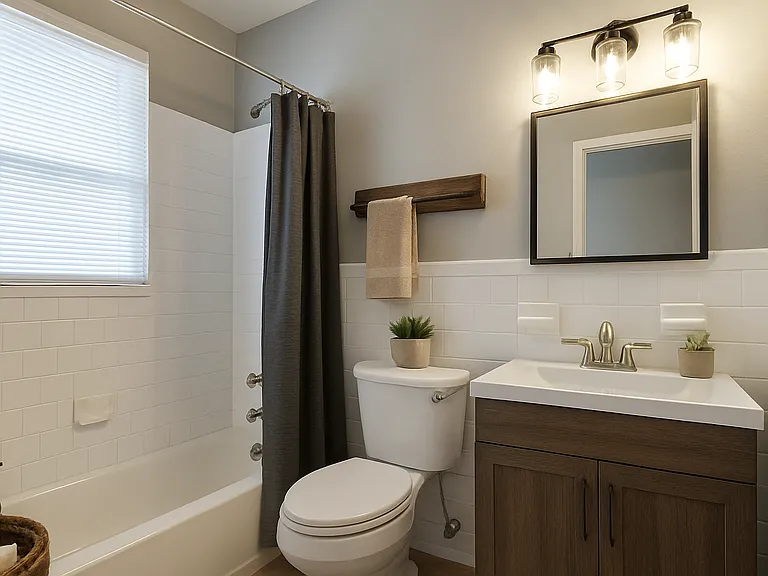 Master bedroom's T&B