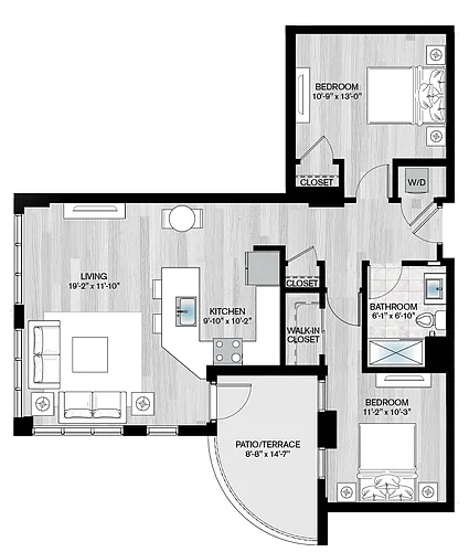 Floor plan Marco1-2B1B-S