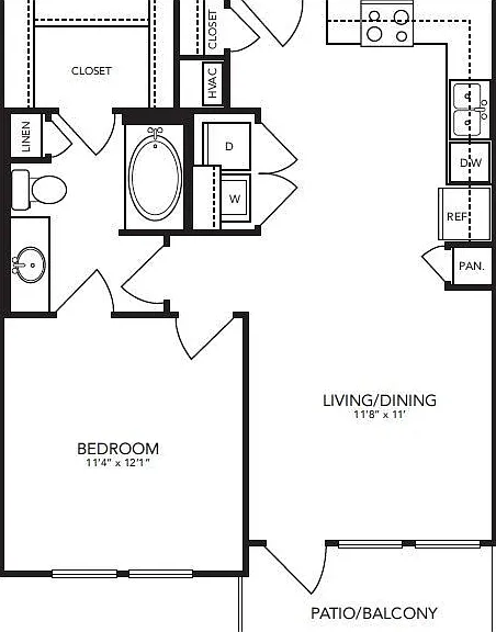 Landmark On Lovers - A2 - 1 Beds - 1 Baths - 654 Sq. ft.