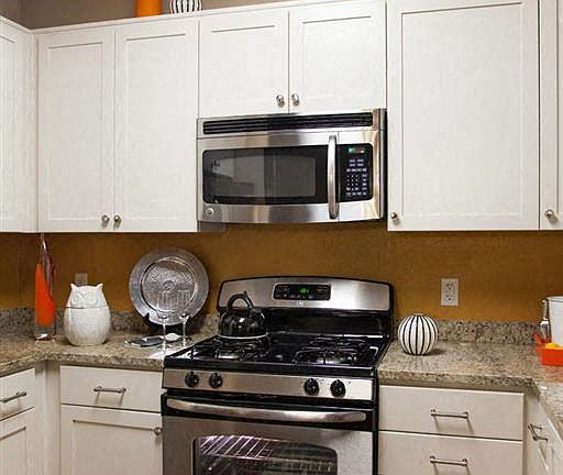 Stainless steel appliances in select homes give your kitchen a sleek modern feel