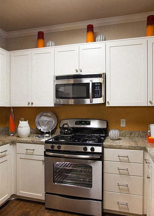 Stainless steel appliances in select homes give your kitchen a sleek modern feel