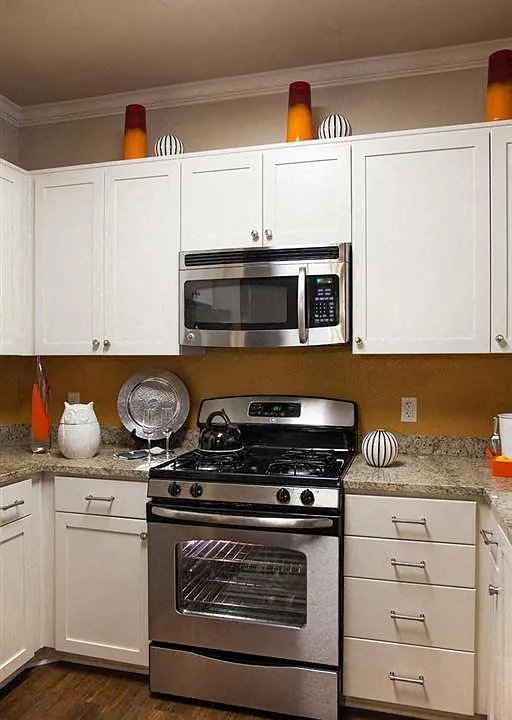 Stainless steel appliances in select homes give your kitchen a sleek modern feel