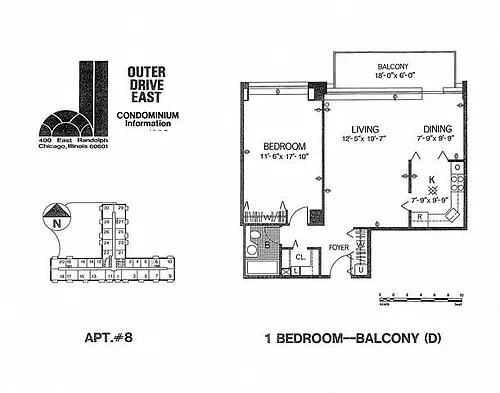 Floor plan Tier 8