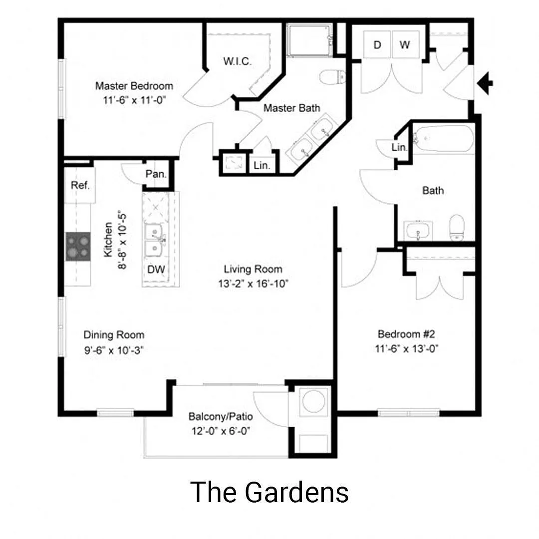 Floor plan The Delaware (B2)