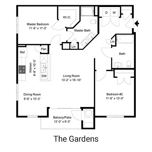 Floor plan The Delaware (B2)