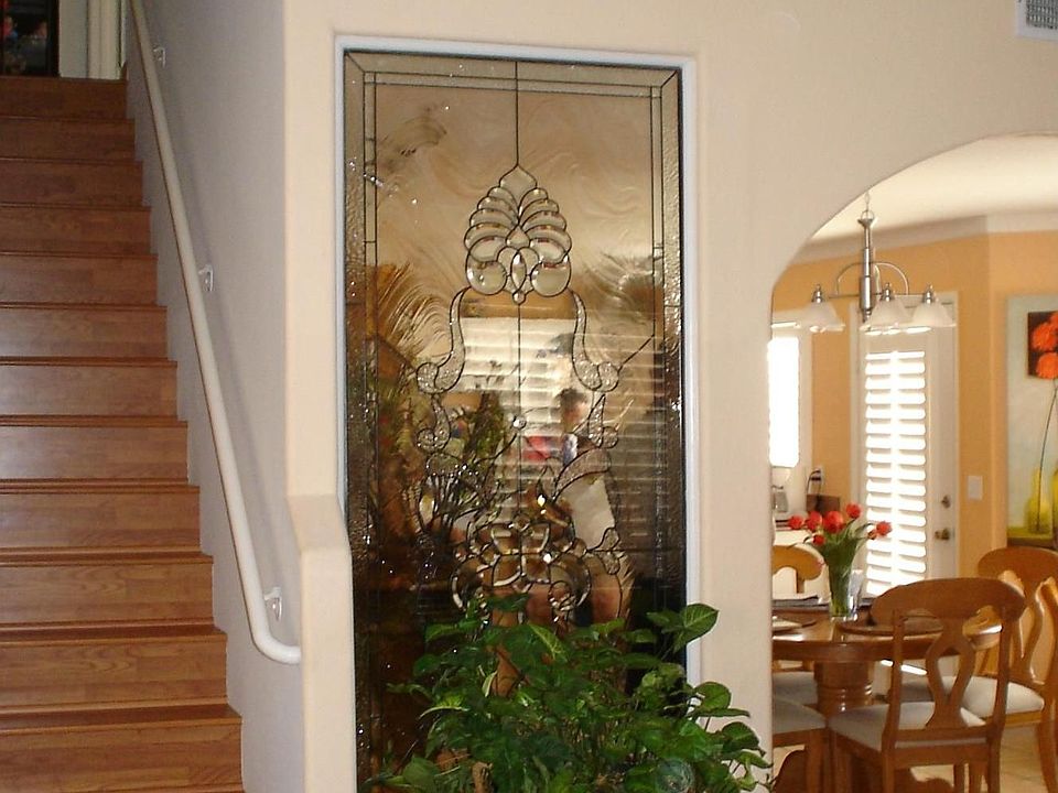 Looking up the stairs 