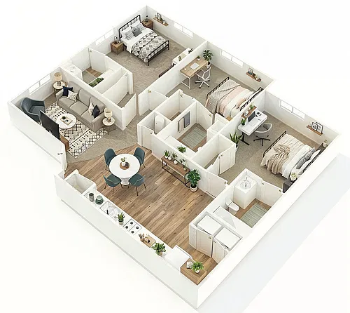 Floor plan 3X3