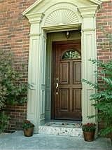 Inviting Front Door with Marble Tile!