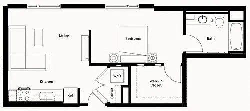 Floor plan Studio-C2