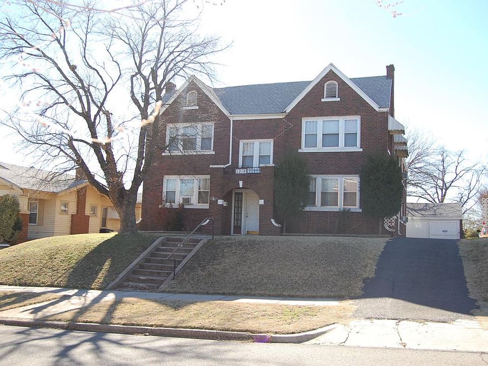 Exterior front, on a hill.