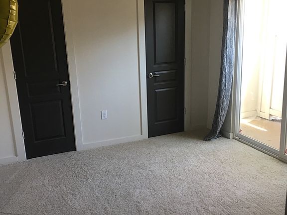 Bedroom with double closets
