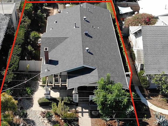 Above View of Front to Back of Full Property