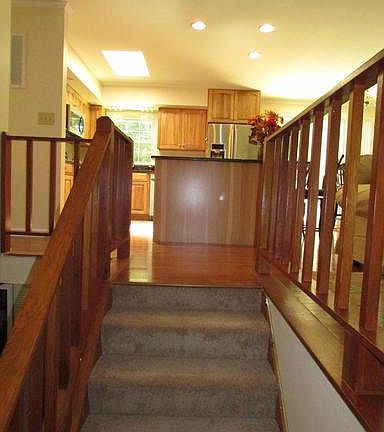 Foyer, looking up to upper level