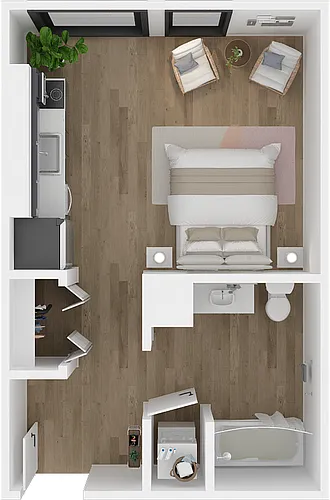 Floor plan Studio A