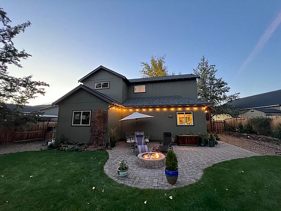Backyard patio and fire pit