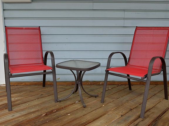 Unit 1A private Deck area