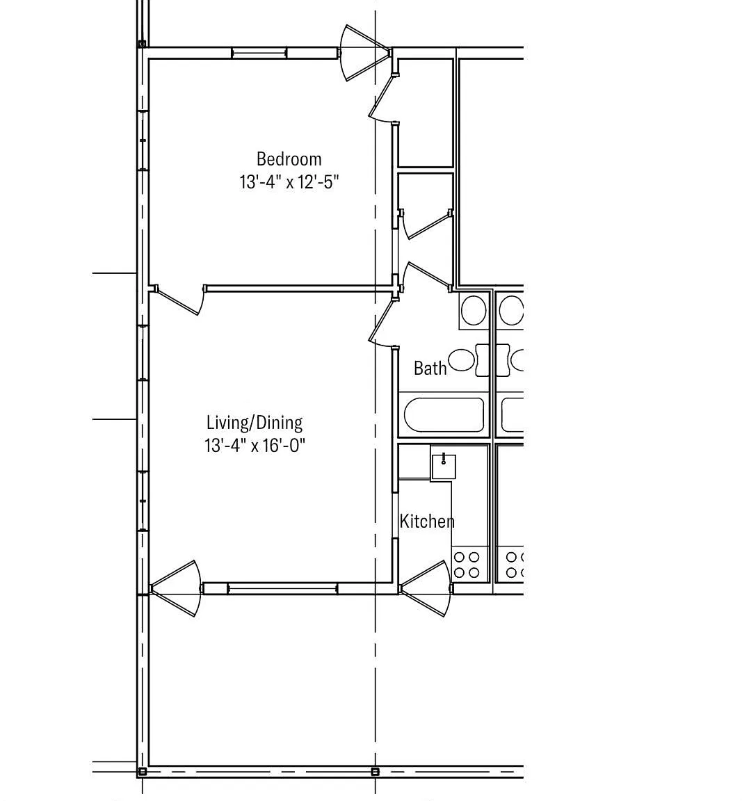 1 bed, 1.0 bath, 557 sqft, $3,250 — Photo 2
