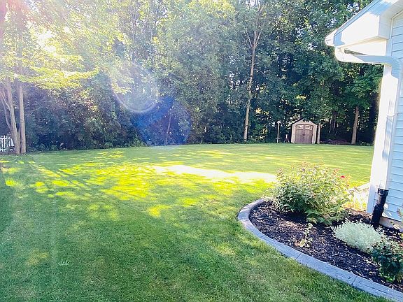 Partial view of backyard 