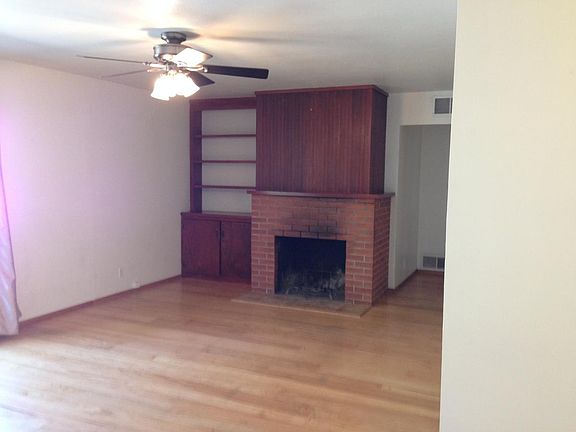 Living room with fireplace