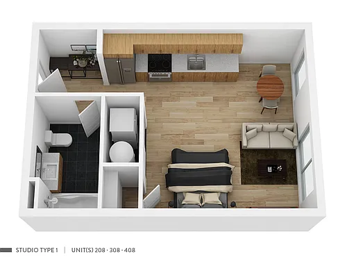 Floor plan 208-408