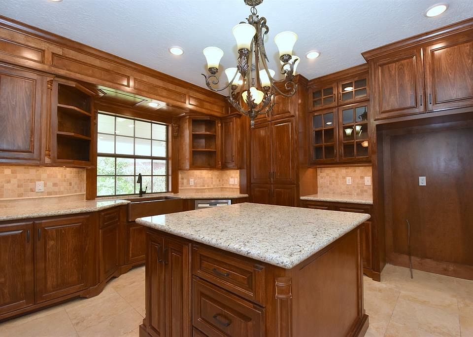 Magnificent chef's kitchen with custom cabinets built on site specifically for this home.