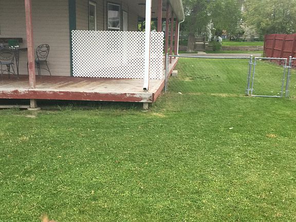 Chain-link fenced yard