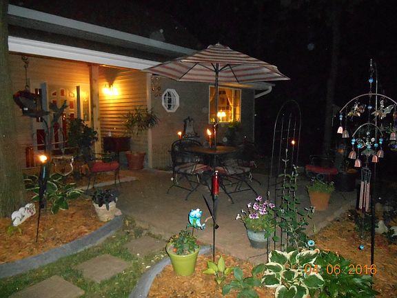 patio at night